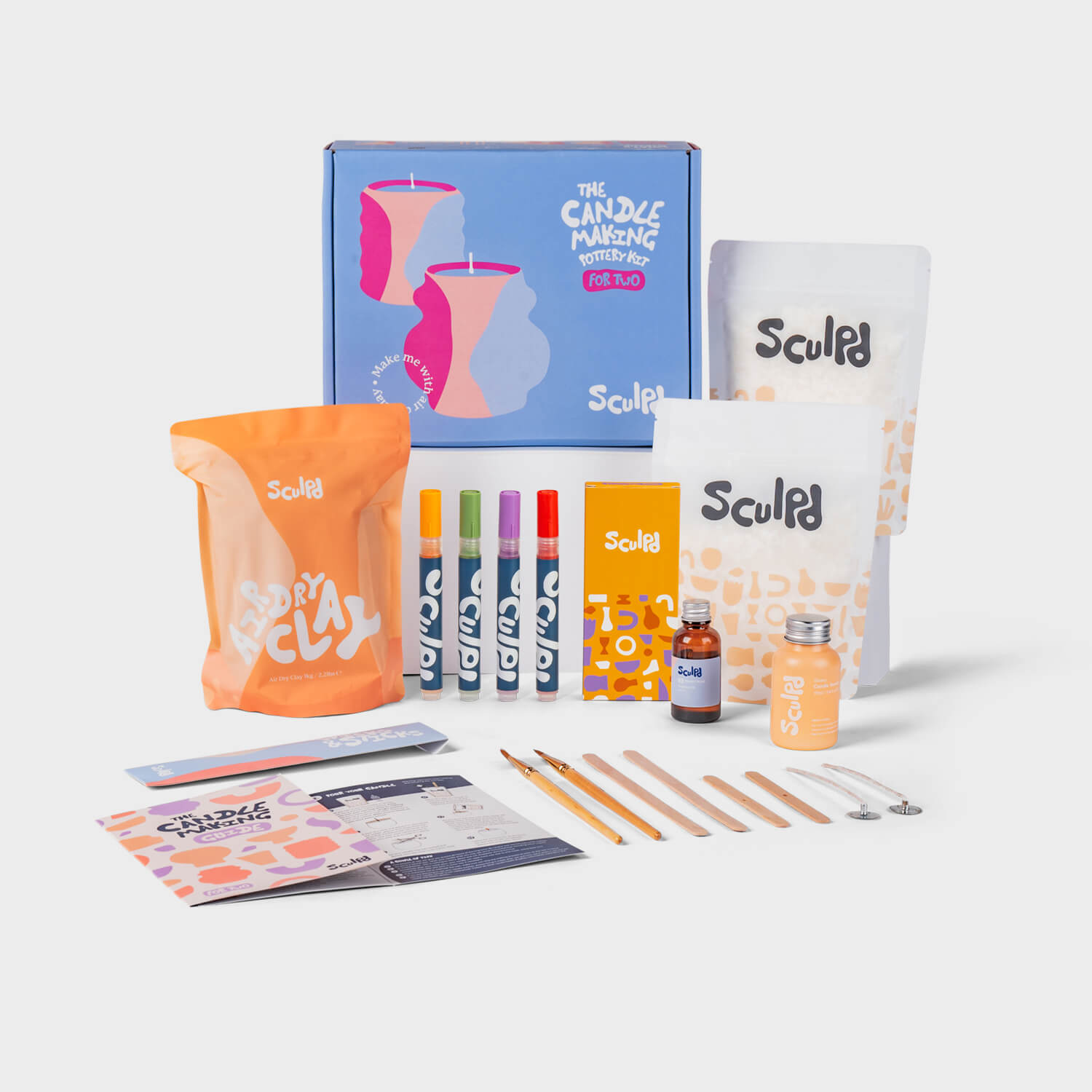 Sculpd Candle Making Kit Candle Making Kit Sculpd Bloomsbury Pens Two Candles Ginger & Orange