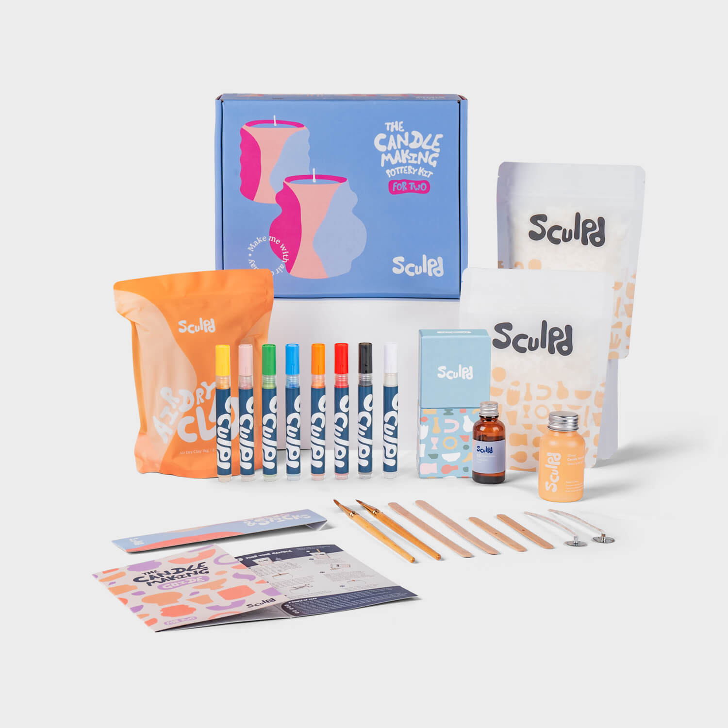 Sculpd Candle Making Kit Candle Making Kit Sculpd Favorites Pens Two Candles Ginger & Orange