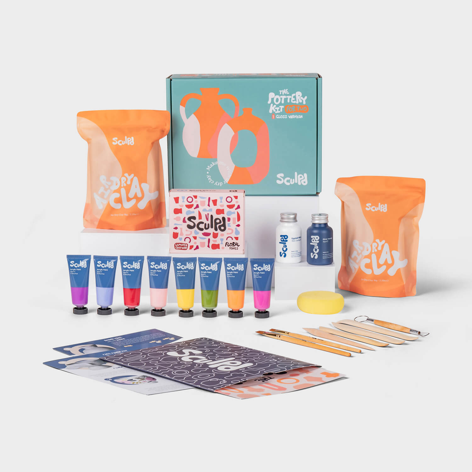 Sculpd Pottery Kit Pottery Kit Sculpd Floral Tones Gloss