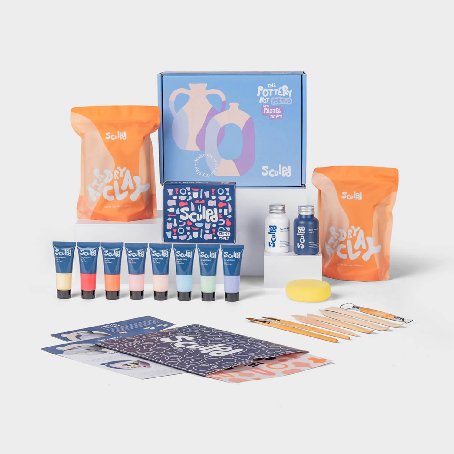 Sculpd Pottery Kit Pottery Kit Sculpd Pastel Tones Gloss