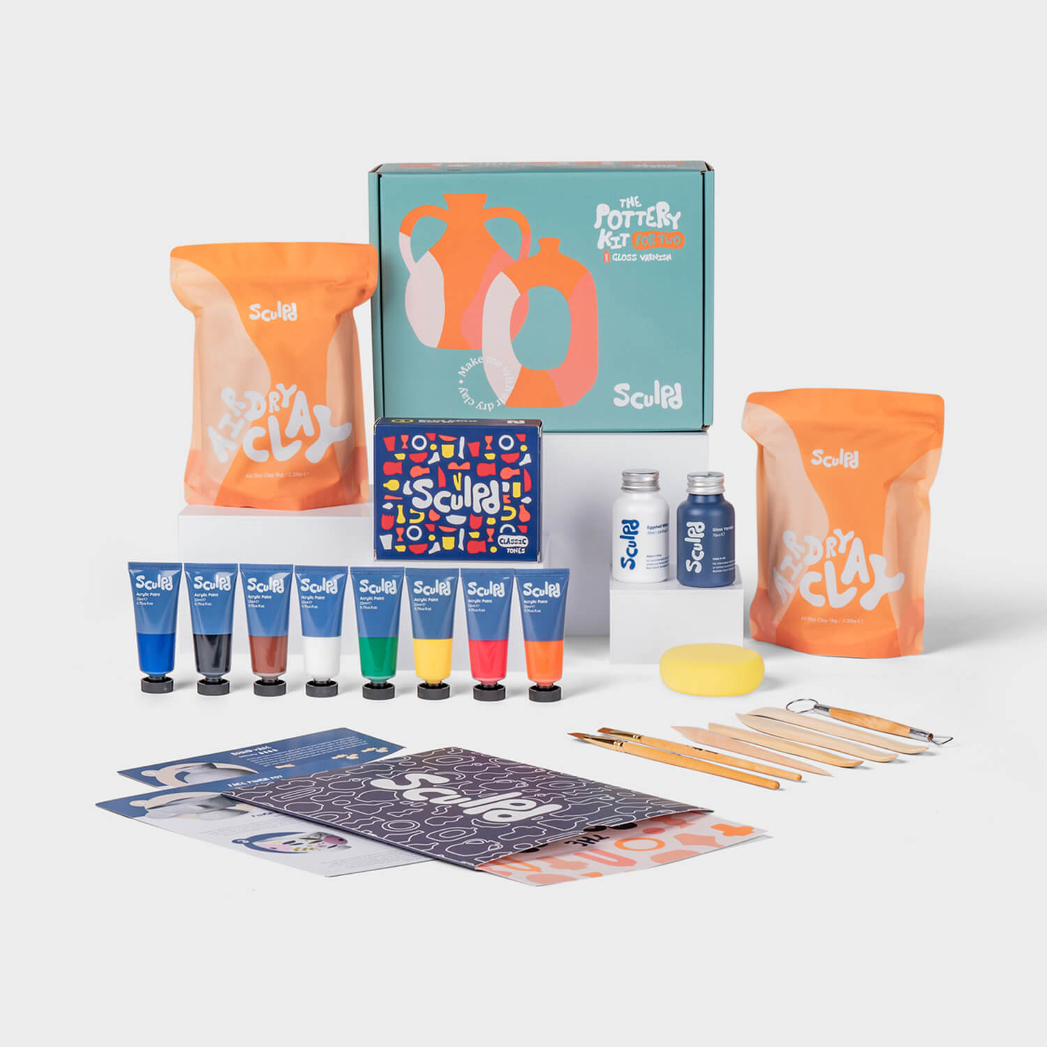 Sculpd Pottery Kit Pottery Kit Sculpd Classic Tones Gloss