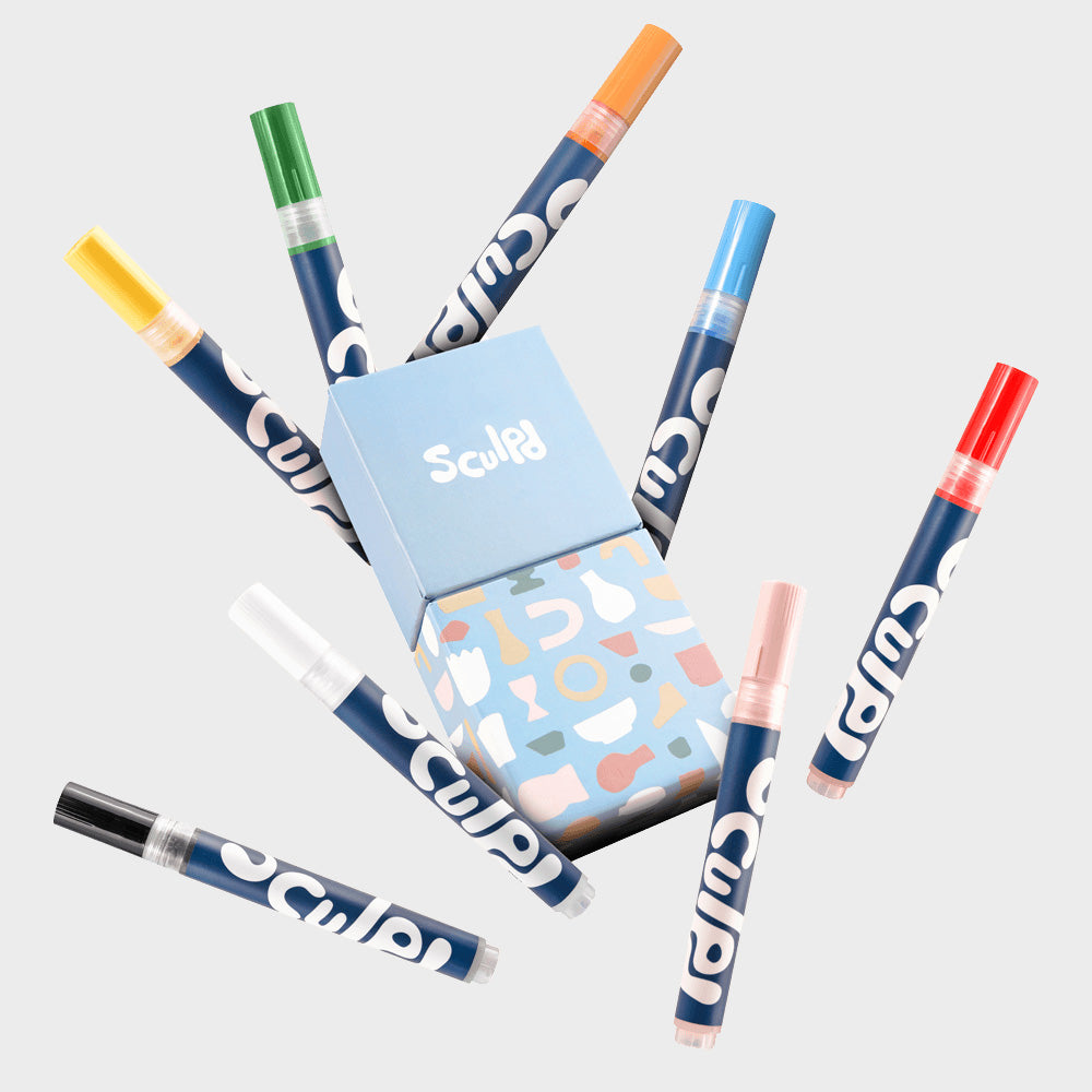 Acrylic Paint Pens - 8 Packs Paint Set Sculpd