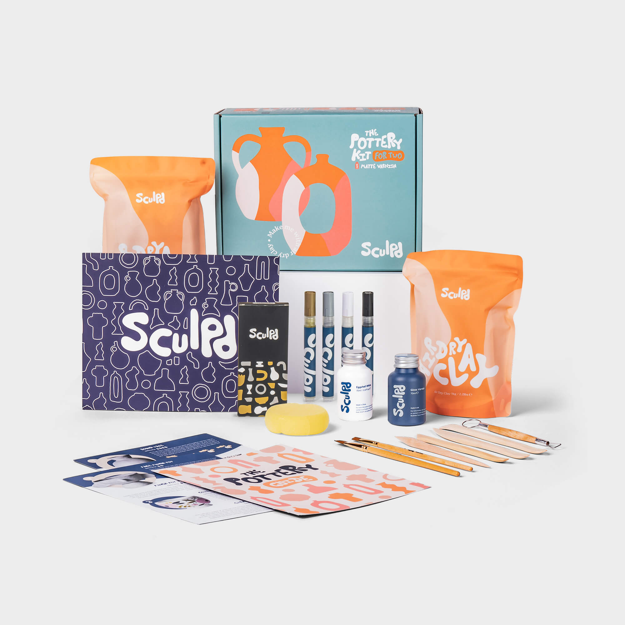 Sculpd Pottery Kit Pottery Kit Sculpd Monotones Pens Gloss