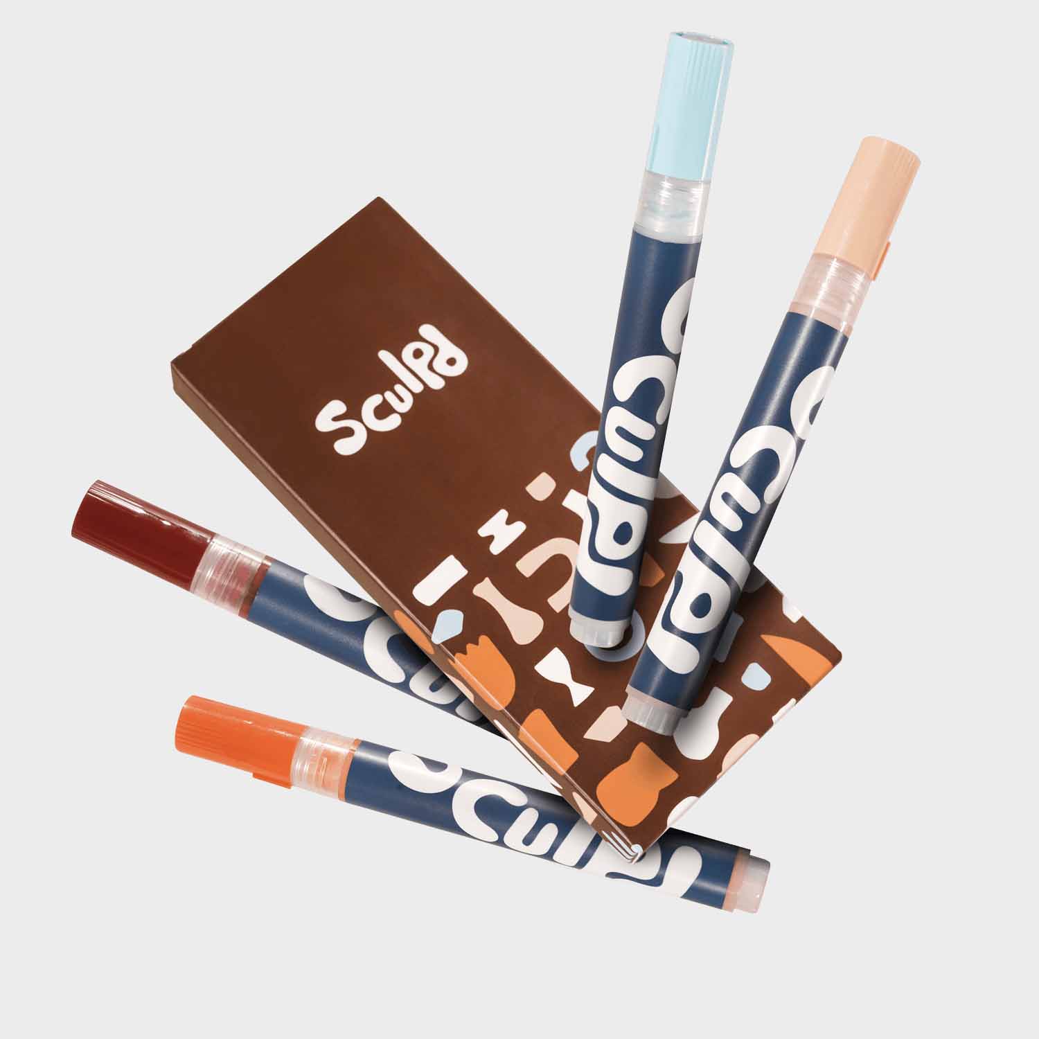 Acrylic Paint Pens - 4 Packs Paint Set Sculpd Terracotta Tones