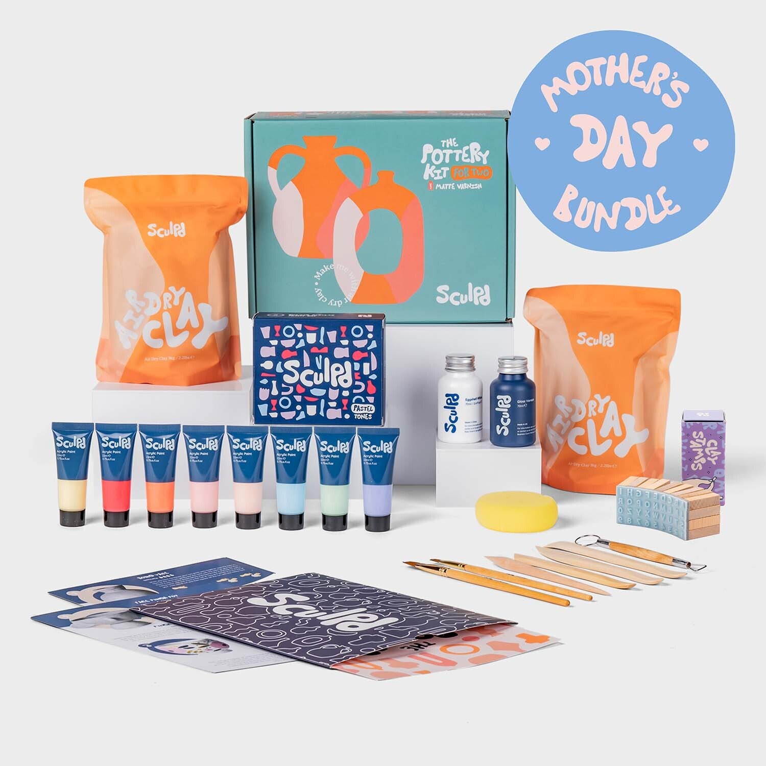 Sculpd Pottery Kit Pottery Kit Sculpd Mothers Day Bundle Gloss